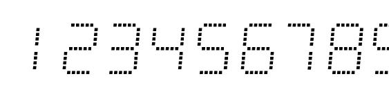 Minisystem Regular Font, Number Fonts