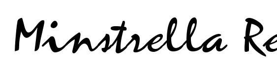Minstrella Regular font, free Minstrella Regular font, preview Minstrella Regular font