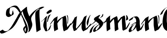 MinusmanC Font