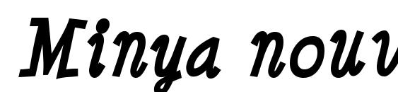 Minya nouvelle bold italic Font