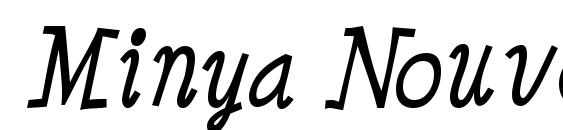 Шрифт Minya Nouvelle Italic