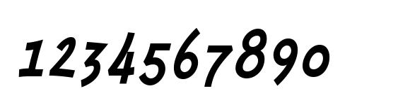 MinyaNouvelle BoldItalic Font, Number Fonts