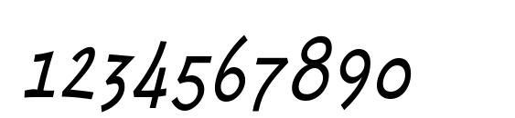 MinyaNouvelle Italic Font, Number Fonts