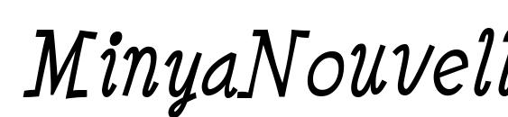 MinyaNouvelle Italic font, free MinyaNouvelle Italic font, preview MinyaNouvelle Italic font