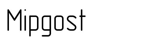 шрифт Mipgost, бесплатный шрифт Mipgost, предварительный просмотр шрифта Mipgost