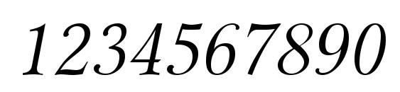 Miramar Italic Font, Number Fonts