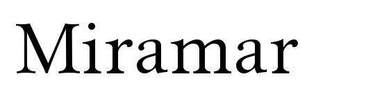 шрифт Miramar, бесплатный шрифт Miramar, предварительный просмотр шрифта Miramar