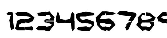 Mishmash 4x4i BRK Font, Number Fonts