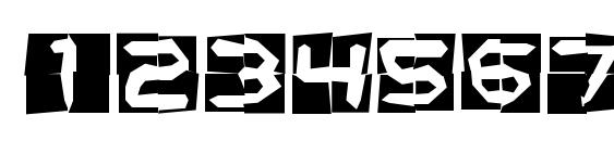 Mishmash 4x4o BRK Font, Number Fonts
