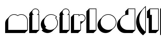 Misirlod(1) font, free Misirlod(1) font, preview Misirlod(1) font