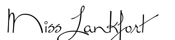 Miss Lankfort font, free Miss Lankfort font, preview Miss Lankfort font