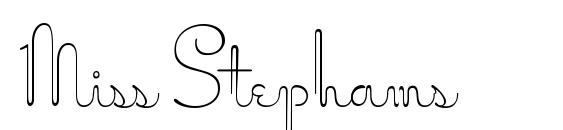 Miss Stephams font, free Miss Stephams font, preview Miss Stephams font