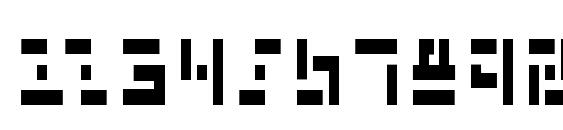 Missile Man Condensed Font, Number Fonts