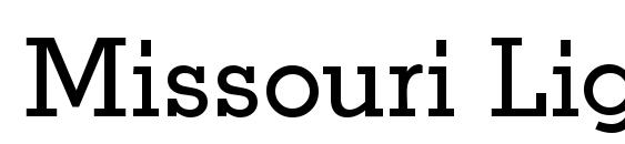 Missouri Light Regular font, free Missouri Light Regular font, preview Missouri Light Regular font