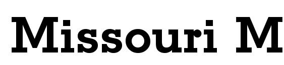 Missouri Medium Regular Font