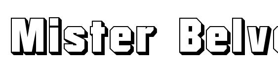 Mister Belvedere 3D font, free Mister Belvedere 3D font, preview Mister Belvedere 3D font