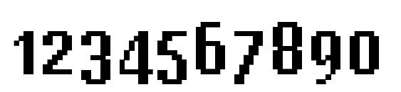 Mister pixel 16 pt old style figure Font, Number Fonts