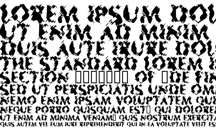 specimens Mister Sinister font, sample Mister Sinister font, an example of writing Mister Sinister font, review Mister Sinister font, preview Mister Sinister font, Mister Sinister font