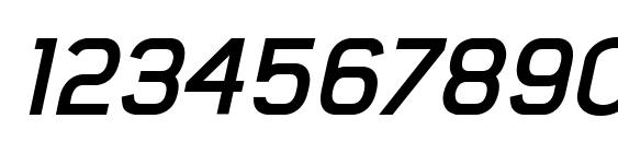 MisterGiacco BoldOblique Font, Number Fonts