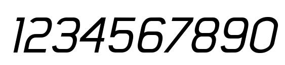 MisterGiacco MediumOblique Font, Number Fonts