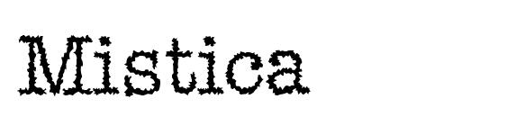 Mistica font, free Mistica font, preview Mistica font