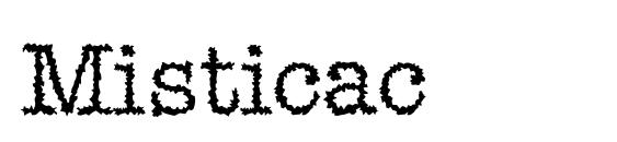 Misticac font, free Misticac font, preview Misticac font