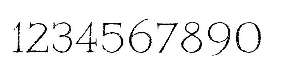 Mithras ITC TT Font, Number Fonts