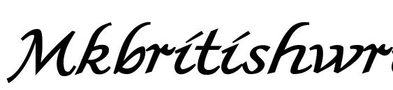 Mkbritishwriting font, free Mkbritishwriting font, preview Mkbritishwriting font