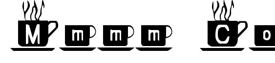 Mmmm Coffee font, free Mmmm Coffee font, preview Mmmm Coffee font