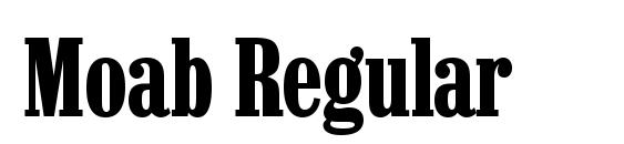 Moab Regular font, free Moab Regular font, preview Moab Regular font