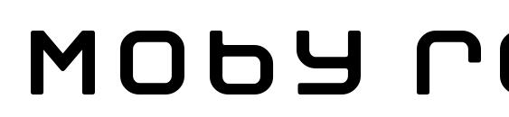 Moby regular Font