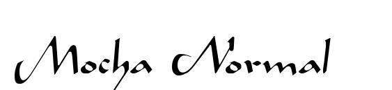 шрифт Mocha Normal, бесплатный шрифт Mocha Normal, предварительный просмотр шрифта Mocha Normal