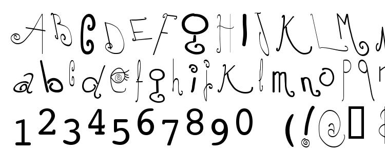 глифы шрифта Mochi, символы шрифта Mochi, символьная карта шрифта Mochi, предварительный просмотр шрифта Mochi, алфавит шрифта Mochi, шрифт Mochi