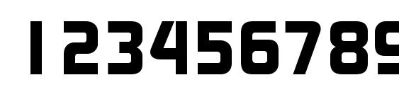 ModaerneHeavy Regular Font, Number Fonts