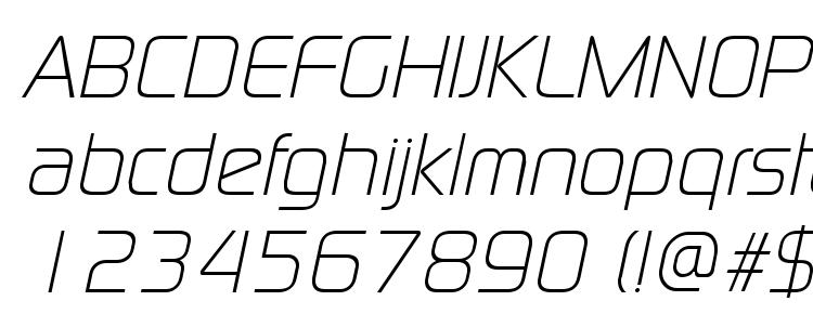 глифы шрифта ModaerneLight Italic, символы шрифта ModaerneLight Italic, символьная карта шрифта ModaerneLight Italic, предварительный просмотр шрифта ModaerneLight Italic, алфавит шрифта ModaerneLight Italic, шрифт ModaerneLight Italic