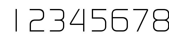 ModaerneLight Regular Font, Number Fonts