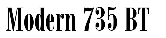 Modern 735 BT font, free Modern 735 BT font, preview Modern 735 BT font