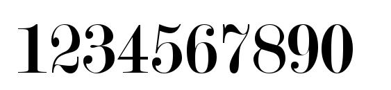 Modern No. 20 Font, Number Fonts