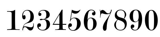 Modern No.20 BT Font, Number Fonts