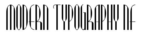 Modern Typography NF font, free Modern Typography NF font, preview Modern Typography NF font
