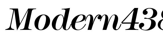 Modern438 RegularItalic Font, TTF Fonts