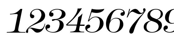 Modern438Light RegularItalic Font, Number Fonts