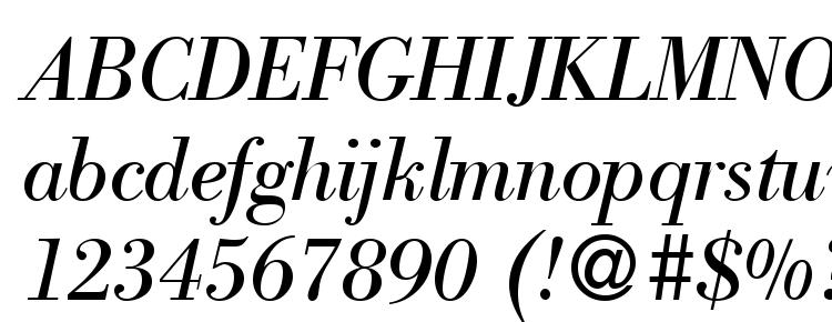 глифы шрифта ModernBodoni RegularItalic, символы шрифта ModernBodoni RegularItalic, символьная карта шрифта ModernBodoni RegularItalic, предварительный просмотр шрифта ModernBodoni RegularItalic, алфавит шрифта ModernBodoni RegularItalic, шрифт ModernBodoni RegularItalic