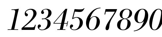 ModernBodoni RegularItalic Font, Number Fonts