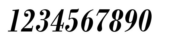 ModernBodoniCond BoldItalic Font, Number Fonts