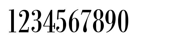 ModernBodoniCond Regular Font, Number Fonts