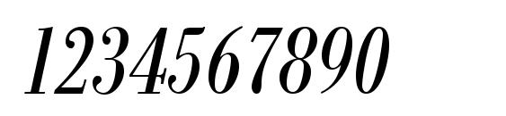 ModernBodoniCond RegularItalic Font, Number Fonts