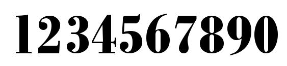 ModernBodoniCondHeavy Regular Font, Number Fonts