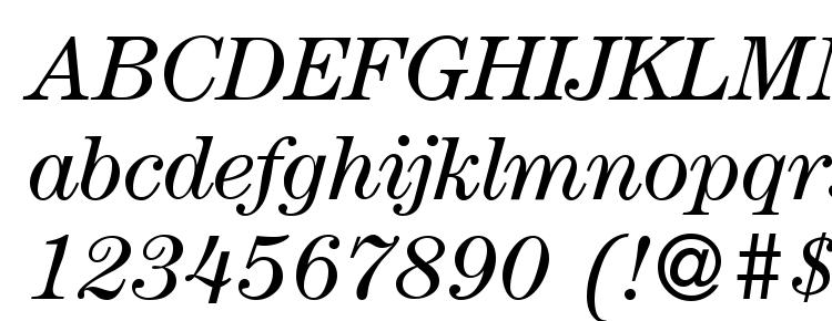 глифы шрифта ModernCentury Italic, символы шрифта ModernCentury Italic, символьная карта шрифта ModernCentury Italic, предварительный просмотр шрифта ModernCentury Italic, алфавит шрифта ModernCentury Italic, шрифт ModernCentury Italic