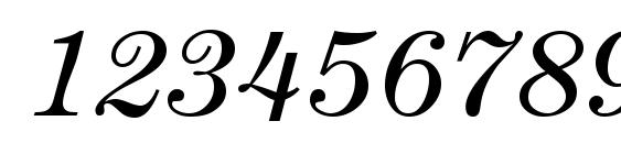 ModernCentury Italic Font, Number Fonts